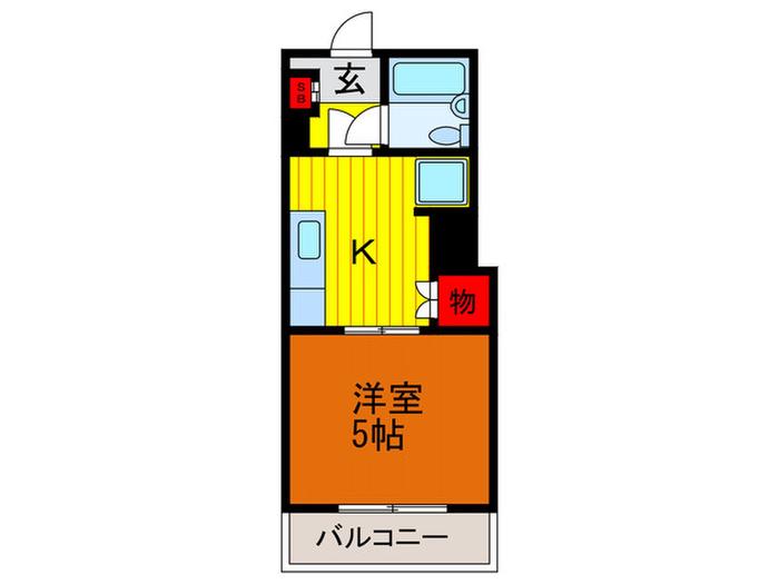 アーバンNS門真(1K/2階)の間取り写真