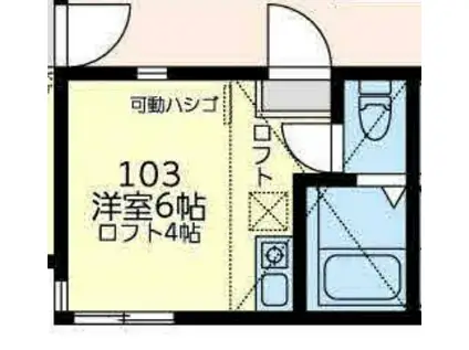 ユナイトみの沢ストロベリーパフェ(ワンルーム/1階)の間取り写真