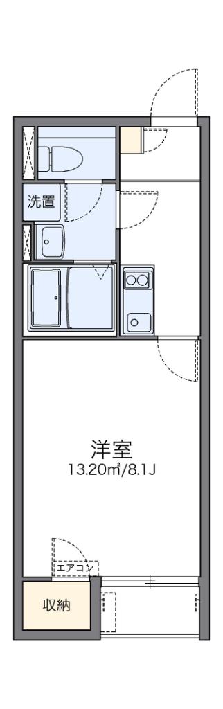 レオネクスト北沢(1K/2階)の間取り写真