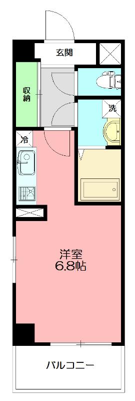メゾンド・ピア8(ワンルーム/3階)の間取り写真