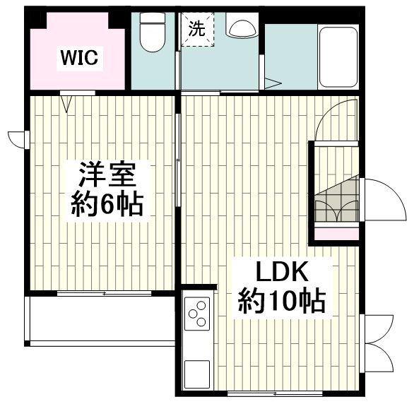 ロジール パサージュ 目黒(1LDK/2階)の間取り写真