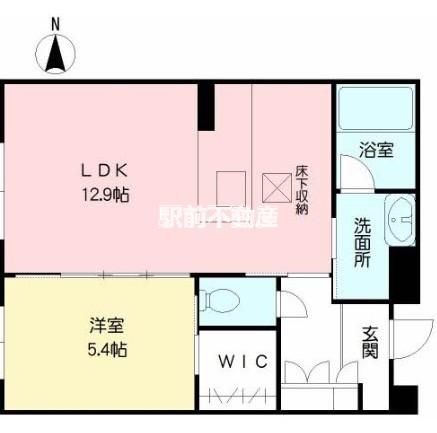 シャーメゾンステージ鳥栖(1LDK/3階)の間取り写真