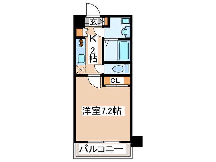 PRIMAL MACHIDA(1K/11階)の間取り写真