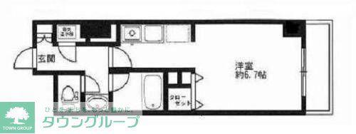 HF駒沢公園レジデンスTOWER(ワンルーム/17階)の間取り写真