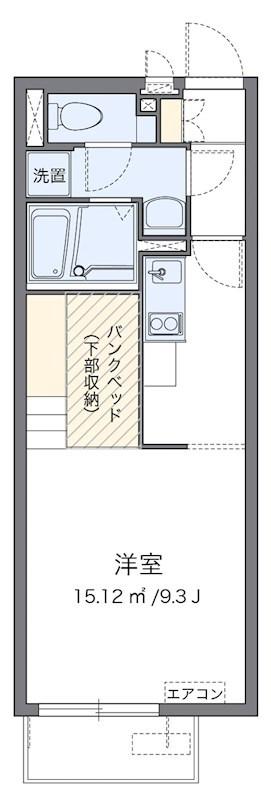 ミランダYK月見台(ワンルーム/1階)の間取り写真