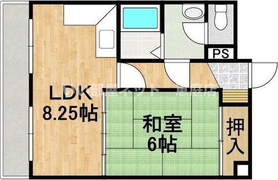 YSパレス千歳(1LDK/3階)の間取り写真