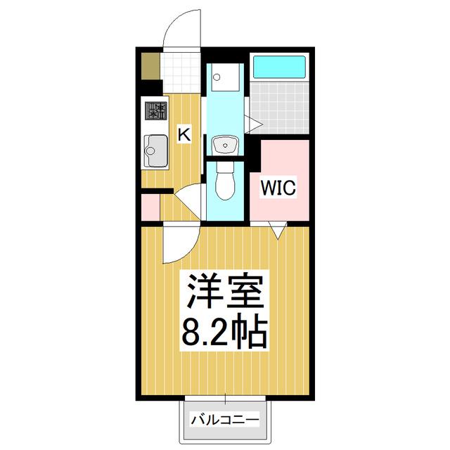 リアンボヌール島立(1K/1階)の間取り写真
