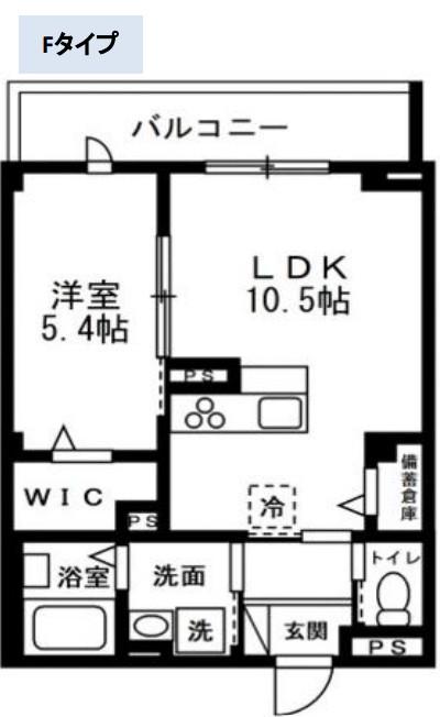 ディアコートあざみ野(1LDK/3階)の間取り写真