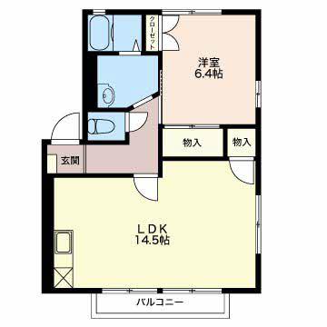 グランメール女池 101(1LDK/1階)の間取り写真