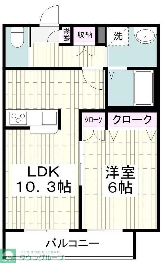 アネシス上星川(1LDK/2階)の間取り写真