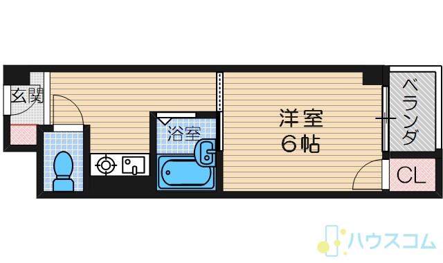 ホワイティ18(1K/3階)の間取り写真