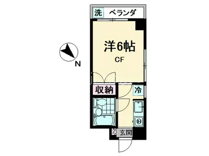 SUNエルク(1K/5階)の間取り写真