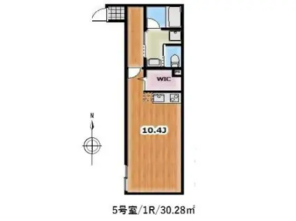 AMBITION草加吉町(ワンルーム/3階)の間取り写真