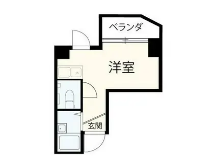 早稲田ハウス(ワンルーム/4階)の間取り写真