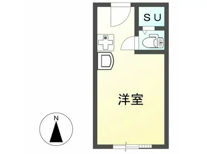 東カン名古屋キャステール(ワンルーム/8階)の間取り写真