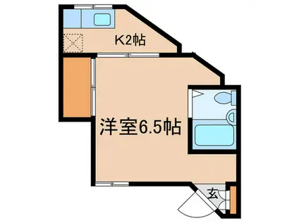 コーポイイジマ(1K/1階)の間取り写真