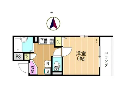 VOGA YURIGAOKA(1K/2階)の間取り写真