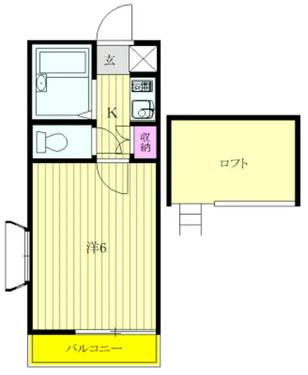 カサデューク府中 2階階 間取り