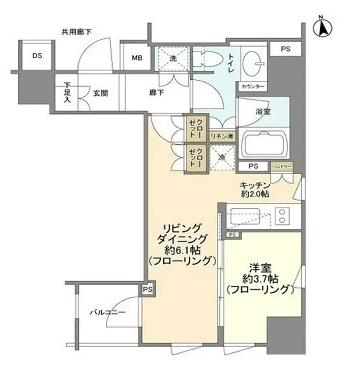 ブランズ大手町 11階階 間取り