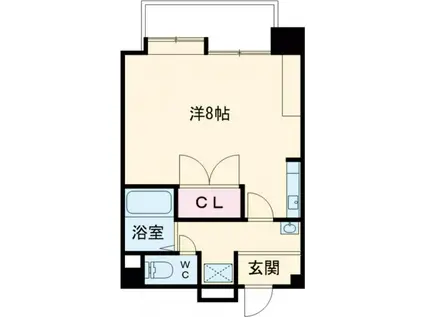 ライフコート(1K/2階)の間取り写真