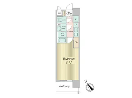サムティ都島ノース(1K/6階)の間取り写真