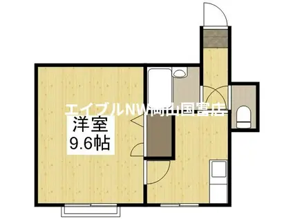 EXCEL COURT 南方(1K/2階)の間取り写真