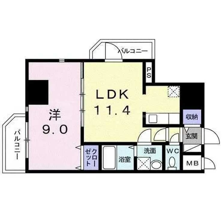 コスモ・ディエース 6階階 間取り