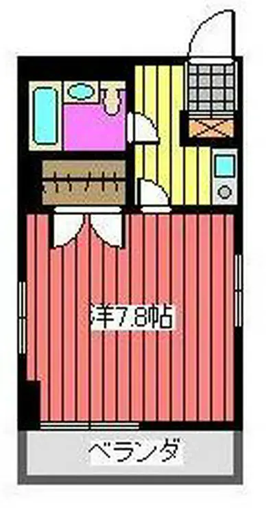 進正東大前コーポ 5階階 間取り