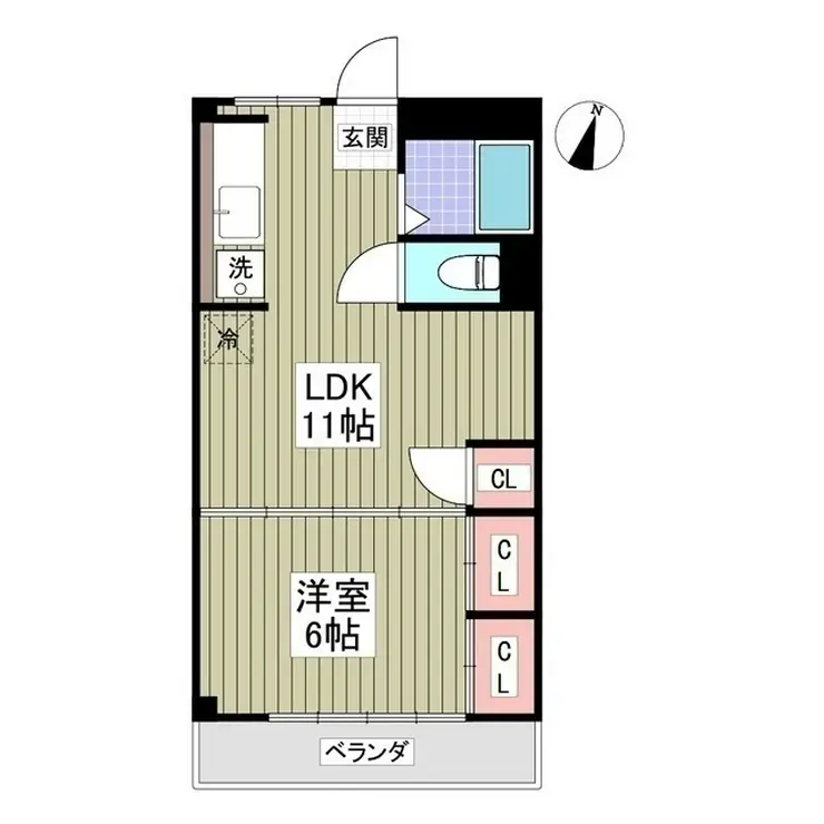 船橋セブンハイツ 5階階 間取り