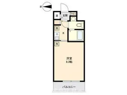 LA DOUCEUR新栄(ワンルーム/9階)の間取り写真