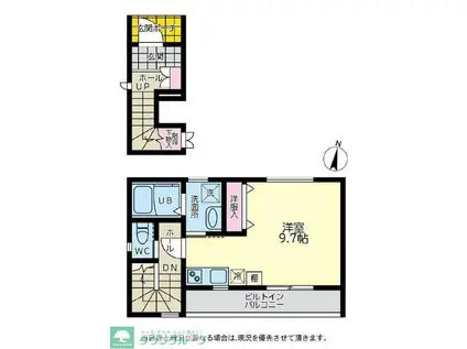 MIHOUSE(ワンルーム/2階)の間取り写真