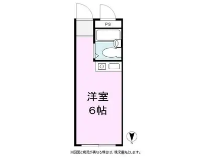 ドリームマンション(ワンルーム/3階)の間取り写真