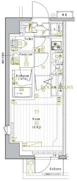 PREMIUM CUBE横浜DEUX 6階階 間取り