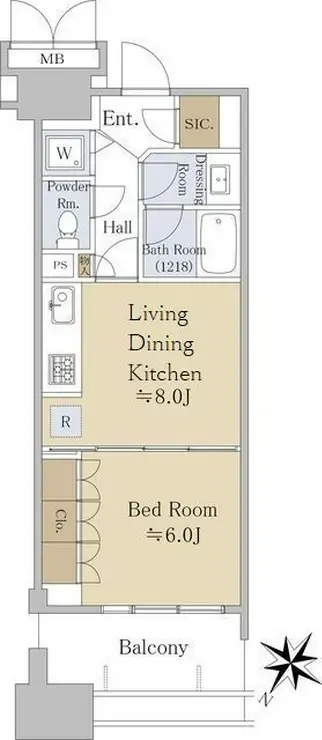 晴海テラス 15階階 間取り