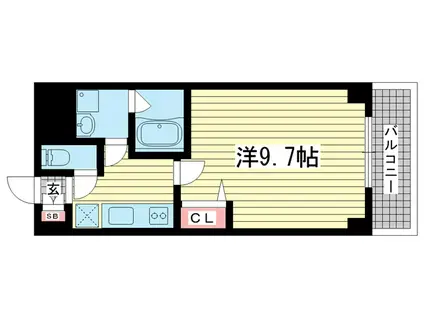 VILLA MARIAII(1K/5階)の間取り写真