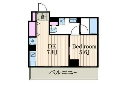 パークアクシス元浅草ステージ(1DK/9階)の間取り写真