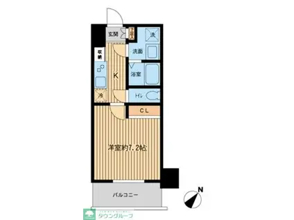 PRIMAL MACHIDA(1K/2階)の間取り写真