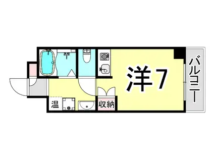 レジーナ西宮北口(1K/3階)の間取り写真