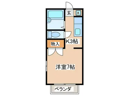 レジデンス渋谷(1K/2階)の間取り写真