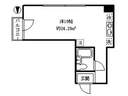 第65オーナーズビル(ワンルーム/4階)の間取り写真