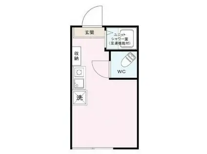 アーバンプレイス代々木公園ウエスト(ワンルーム/1階)の間取り写真