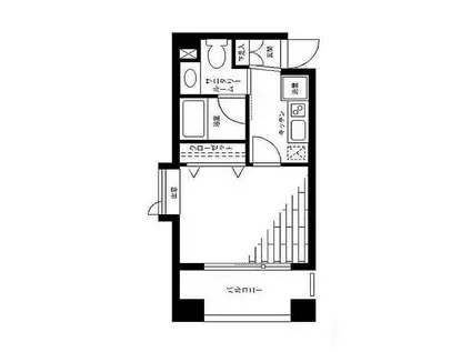 VETLO(1K/6階)の間取り写真