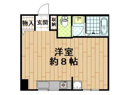 グランツ東上小阪(ワンルーム/2階)の間取り写真