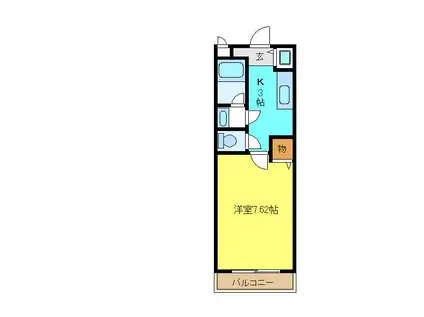 ARIAVITA(1K/2階)の間取り写真