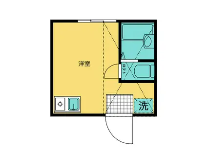 ルミエール(ワンルーム/1階)の間取り写真