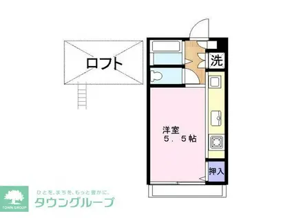 セボセボ西浦和(ワンルーム/2階)の間取り写真