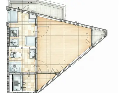 フォレストヒルズ(1K/2階)の間取り写真