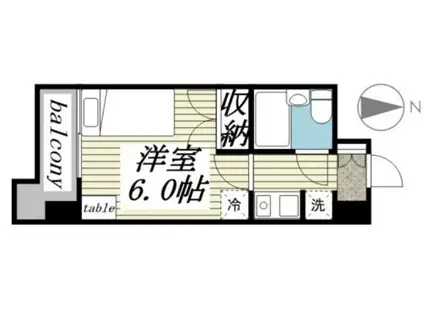 ラ・レジダンス・ド・グロワール(1K/5階)の間取り写真