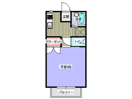 BETTERDAYSB(1K/1階)の間取り写真