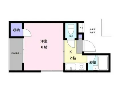 リエマビル(1K/3階)の間取り写真